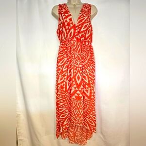 Sweet Pea High Low Vneck Wrap Front Dress